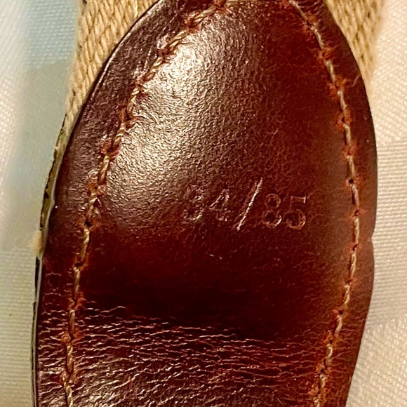 Men’s Canvas & Leather Belt (Size 34/85): The Greenbrier, America’s Resort - Picture 5 of 12